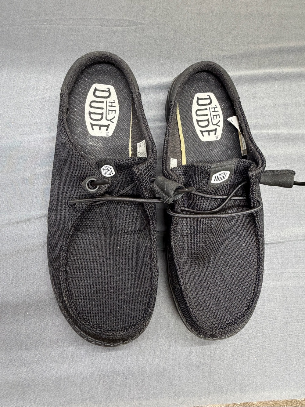 Women’s Hey Dude Wendy Black Mules Slides Shoes SZ 7 EUC